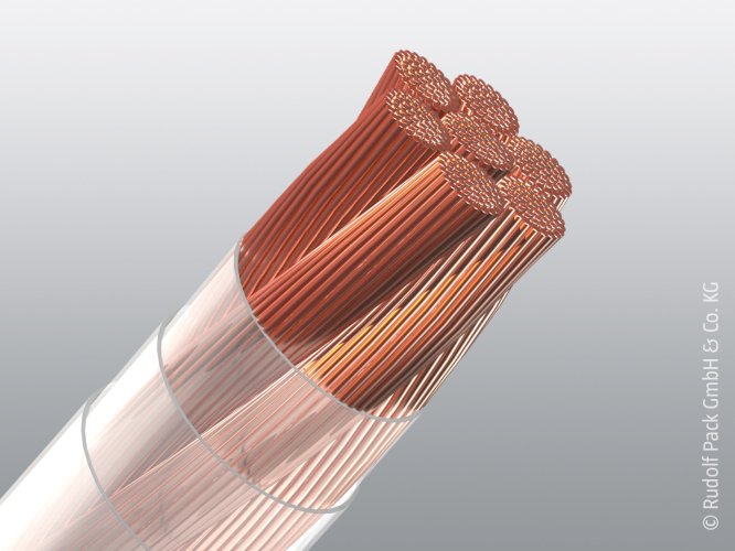 Mehrdrähtige Kupferlitze Rupalit® Safety mit transparentem Schutzmantel