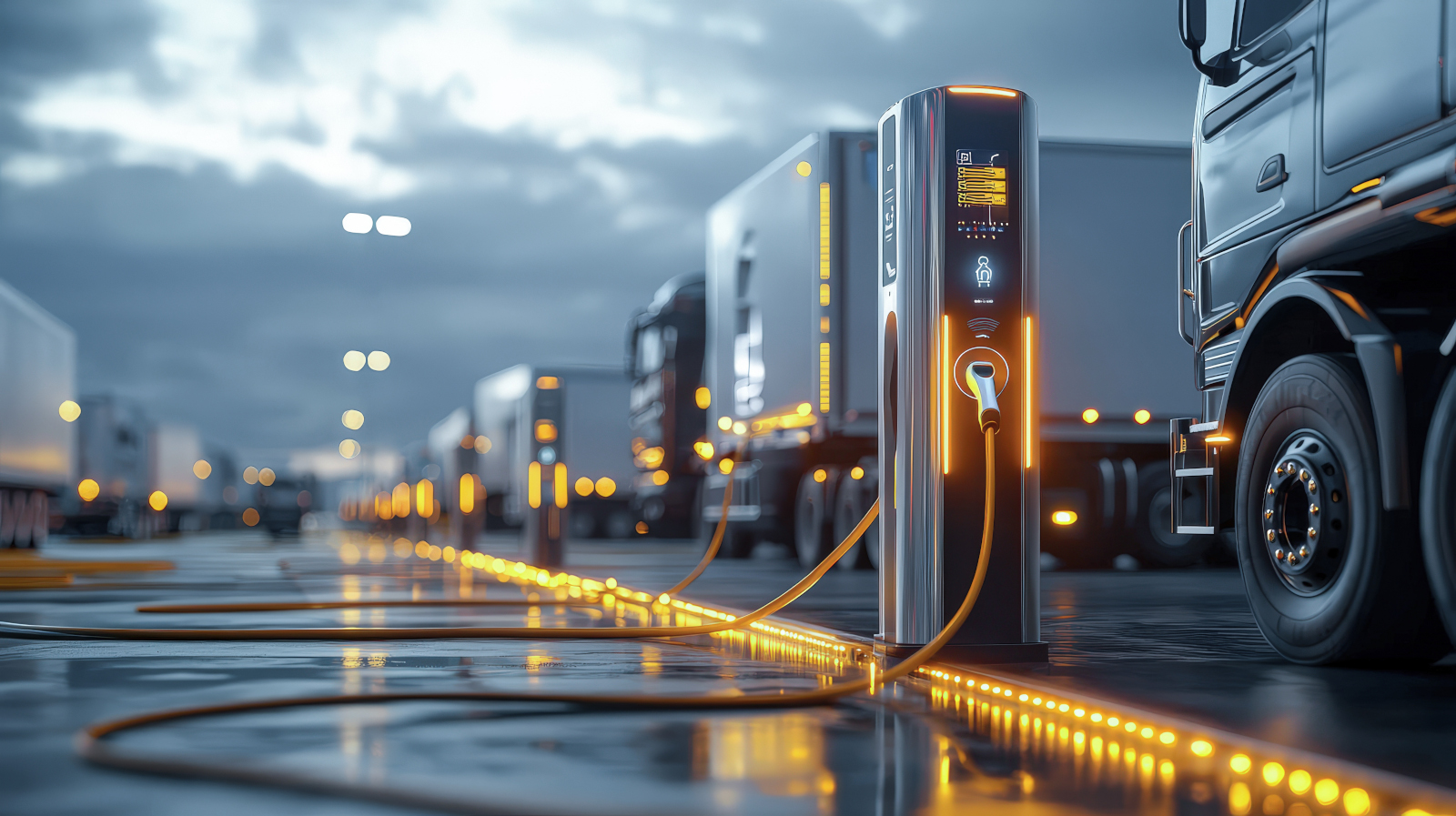 Hochleistungs-Ladesäule für schnelles Laden von Elektrofahrzeugen im Automotive-Umfeld