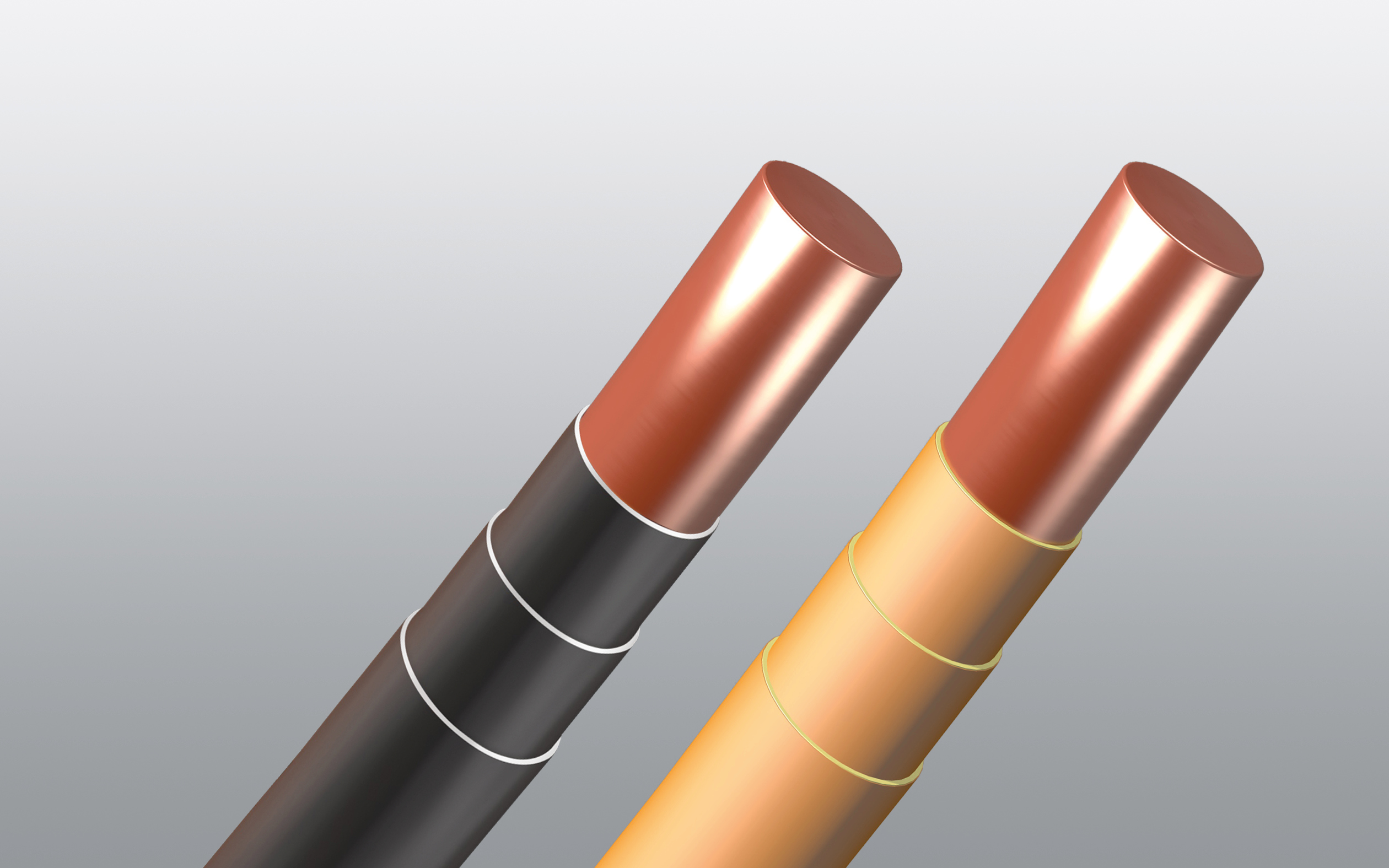 RUPATEX Runddraht mit unterschiedlicher Isolationsausführung im Vergleich