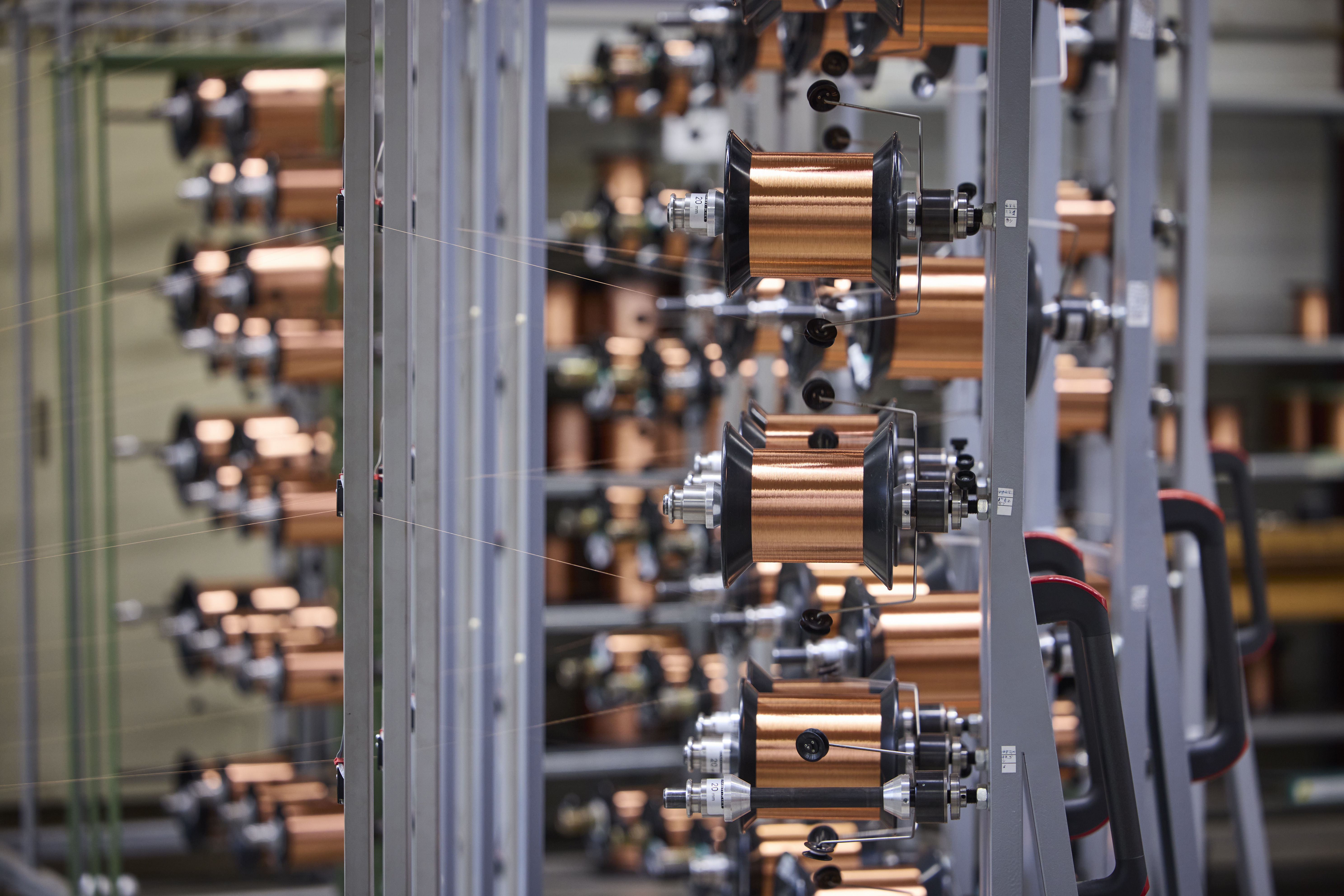 Produktionsanlage zur Verseilung von Kupferdrähten